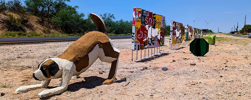 Wagging Tails Dog Park Street Art