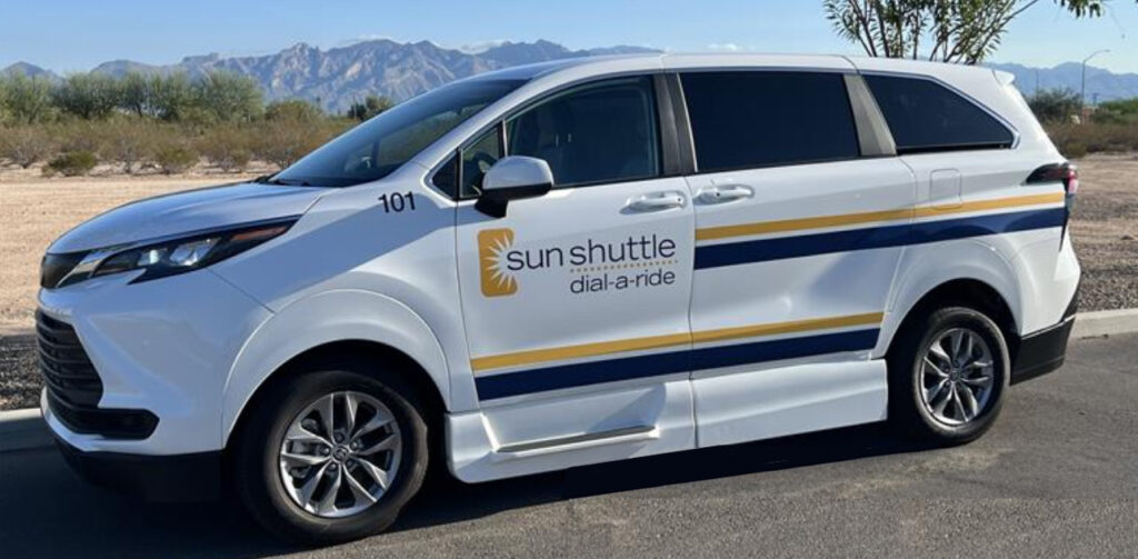 Sun Shuttle van