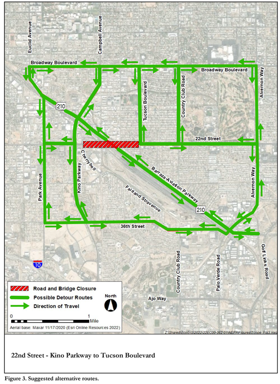 Detour Map - 22nd Street